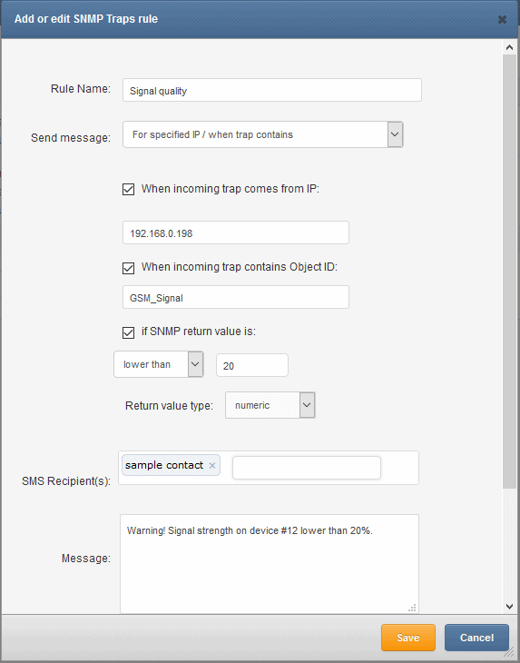 SNMP TRAPS Rule v4