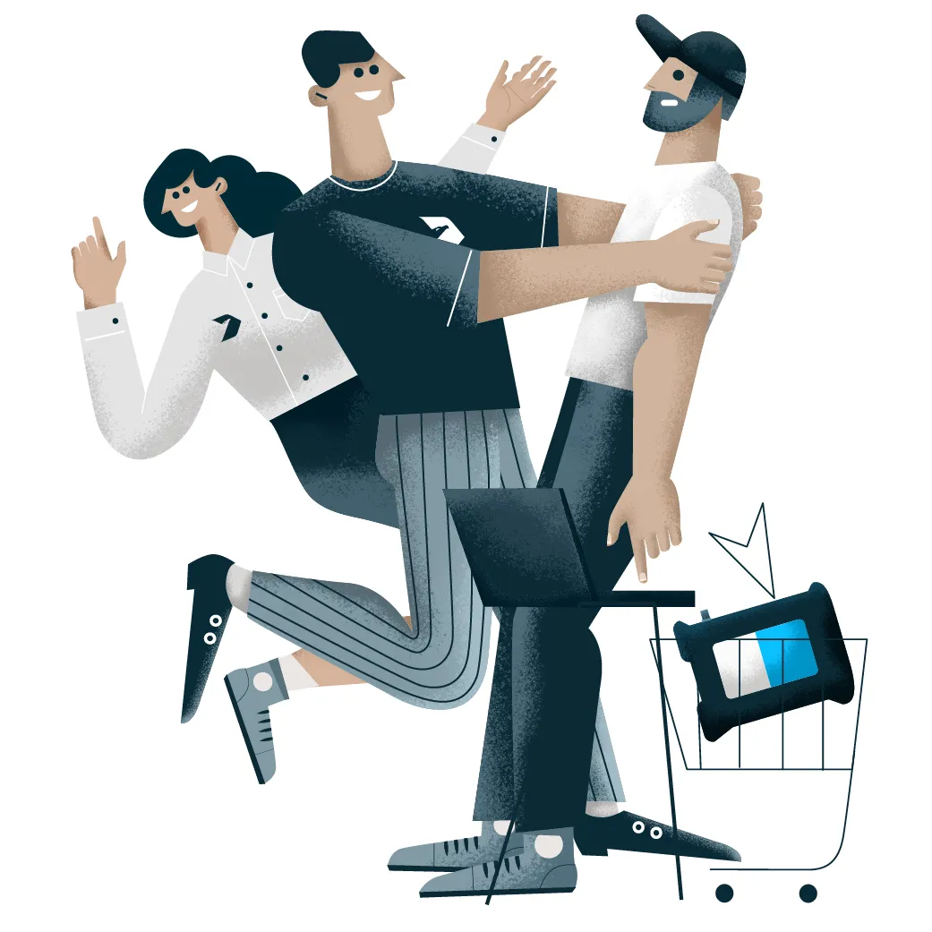 SMSEagle team supporting clients in communication projects - customer proximity value