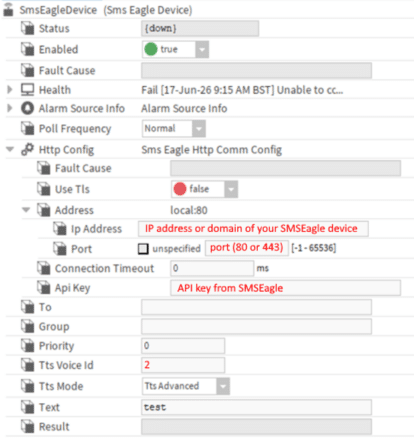 Sms Driver Niagara 4 SMS integration | SMSEagle