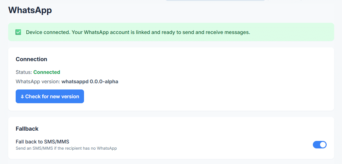Whatsapp: Decide what happens to non-WhatsApp recipients
